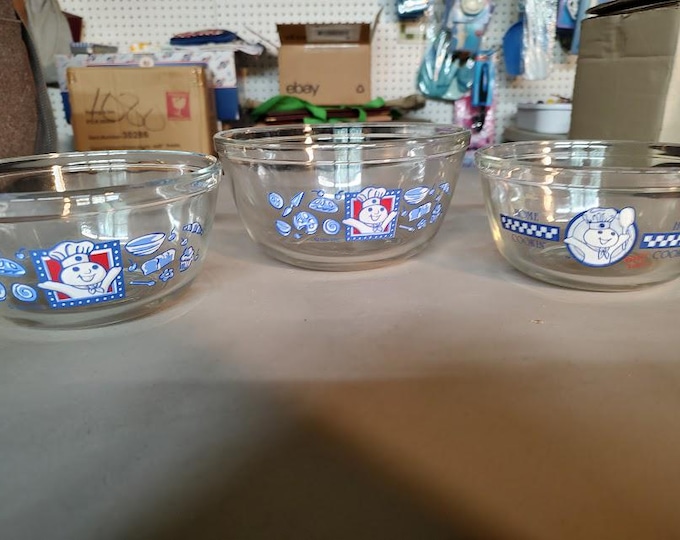 Pillsbury Doughboy Glass Bowls