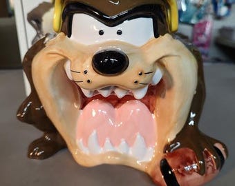 Looney Tunes Taz Football Cookie Jar