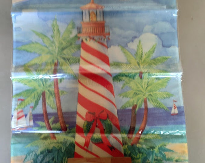 Coastal Christmas Garden Flag