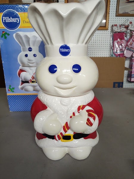 Christmas Doughboy Cookie Jar Christmas Doughboy Cookie Jar