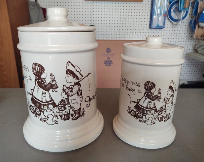 Grandmother Ceramic Canisters