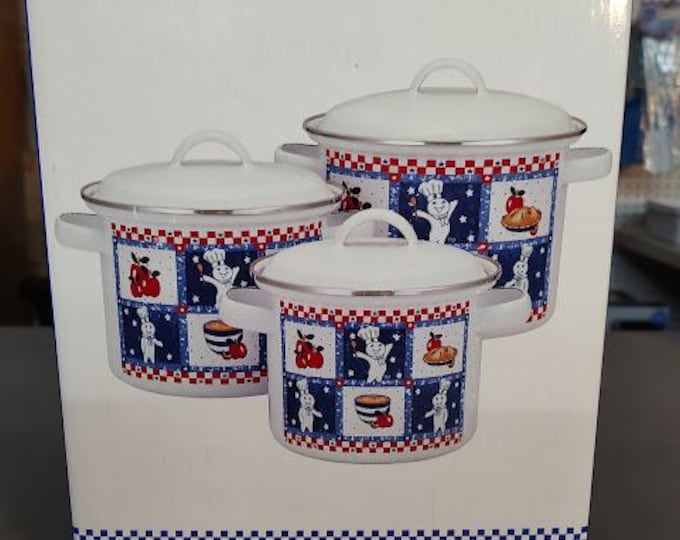 Pillsbury Doughboy Mini Stock Pot Set