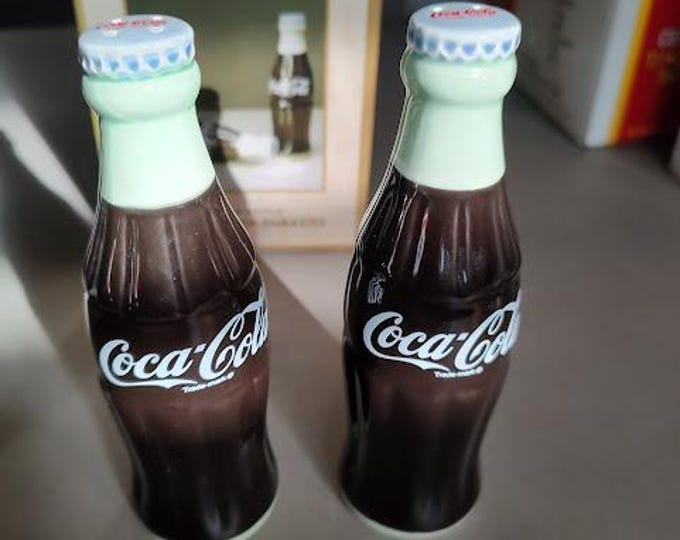 Coke Bottles Salt and Pepper Shakers
