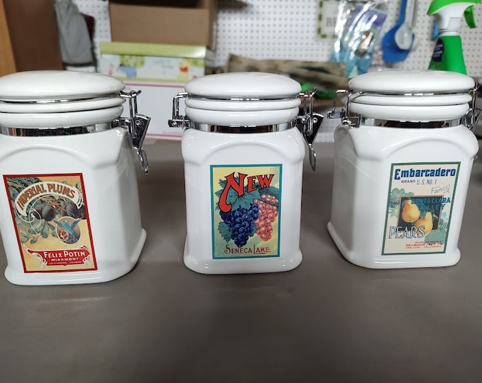 Small Ceramic Canister Set