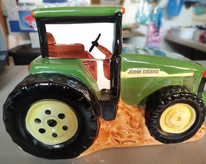 John Deere Tractor Cookie Jar