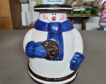 Oreo Snowman Cookie Jar