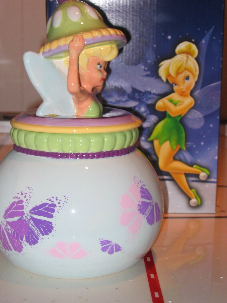 Tinkerbell Cookie Jar Etsy