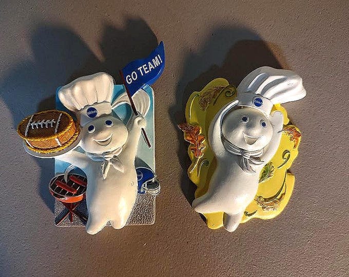 Pillsbury Doughboy Fall Football Large Magnets