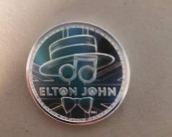 Elton John Silver Coin