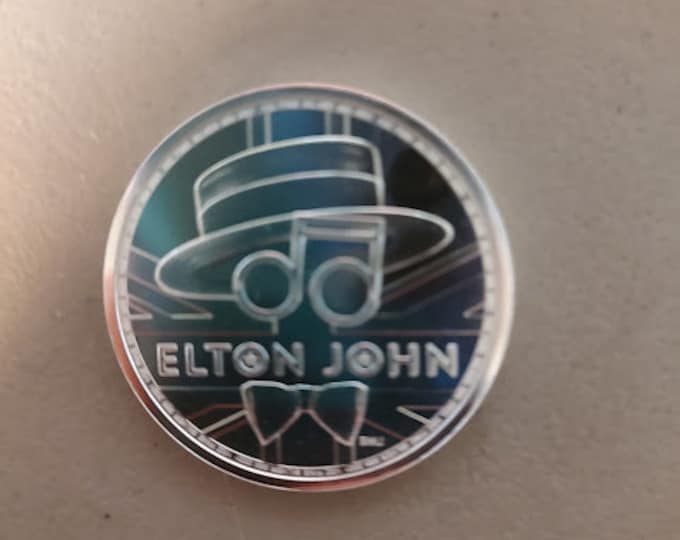 Elton John Silver Coin
