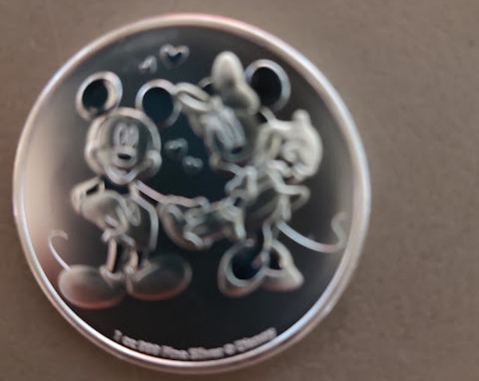 Mickey and Minnie Silver Coin