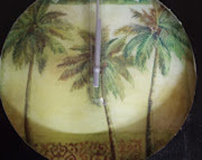 Tropical Glass Clock
