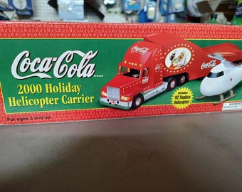 Coke Holiday Helicopter Carrier Truck