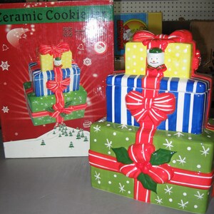 Christmas Presents Cookie Jar