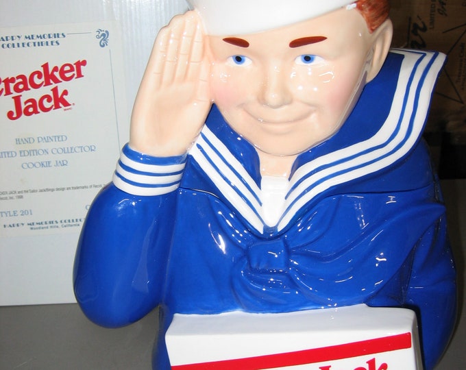 Cracker Jack Cookie Jar From Happy Memories Etsy