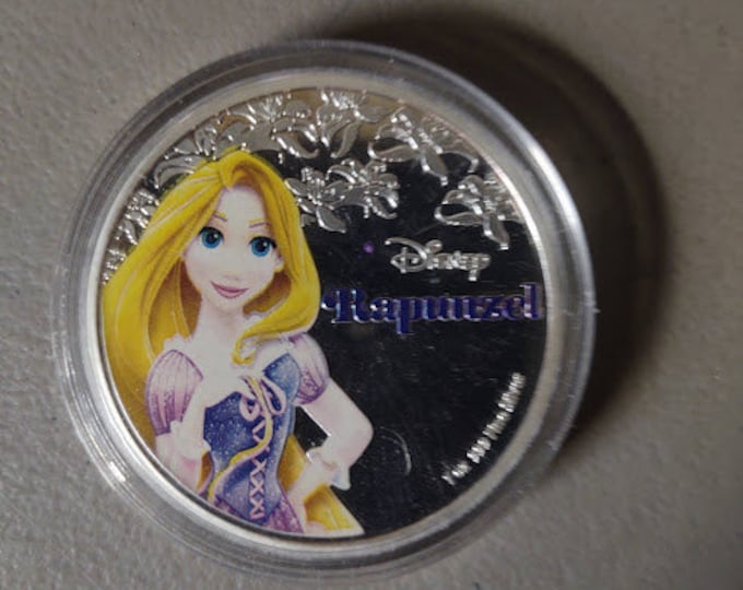 Rapunzel One Ounce Colorized Silver Coin from New Zealand