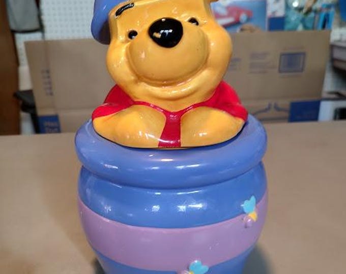 Pooh Bear Honey Pot Cookie Jar