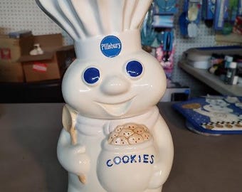 Pillsbury Doughboy Giggling Cookie Jar - Etsy