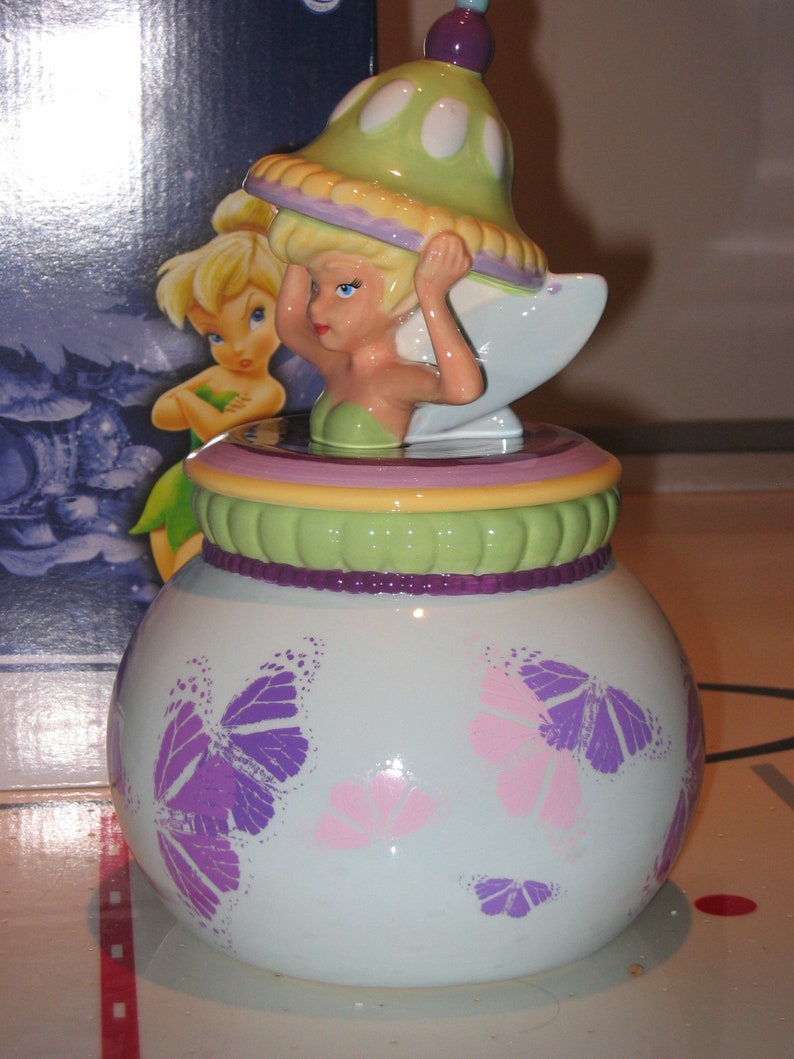 Tinkerbell Cookie Jar Etsy