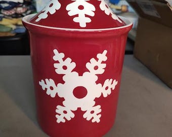 Snowflake Cookie Jar