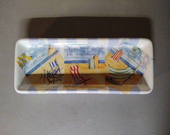 Tropical Ceramic Butter Dish