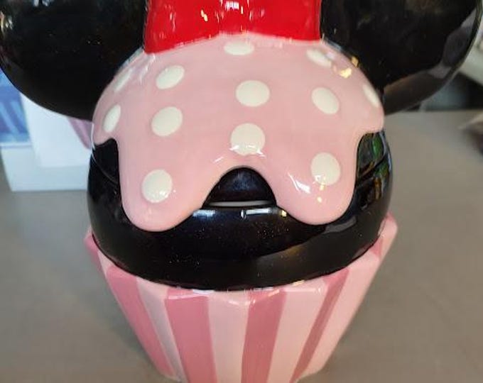 Minnie Mouse Cupcake Cookie Jar