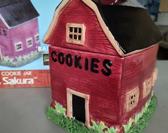 Warren Kimble Barn Cookie Jar