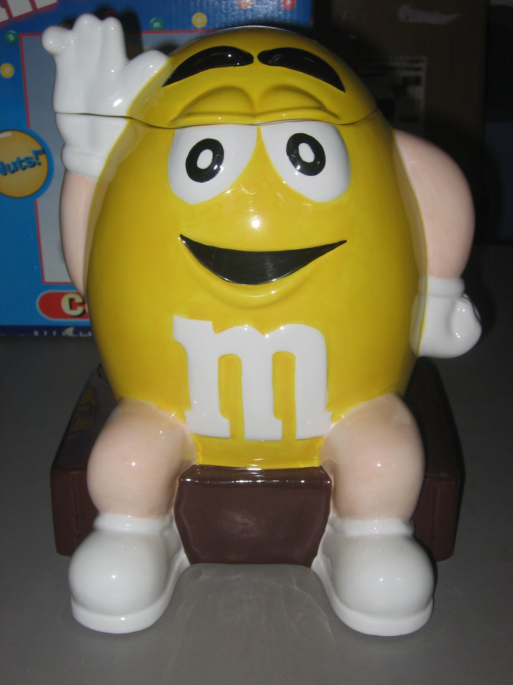 Yellow M&M Cookie Jar
