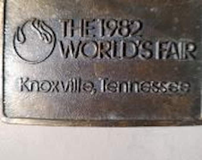 1982 Worlds Fair Belt Buckle