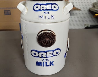 Oreo and Milk Cookie Jar