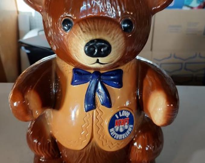 Kraft Marshmallows Teddy Bear Cookie Jar