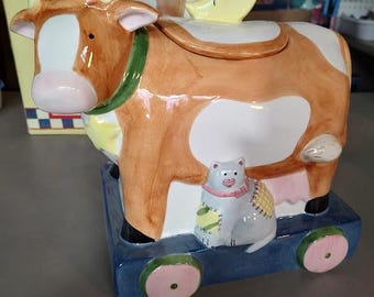 Susan Winget Cow Cookie Jar