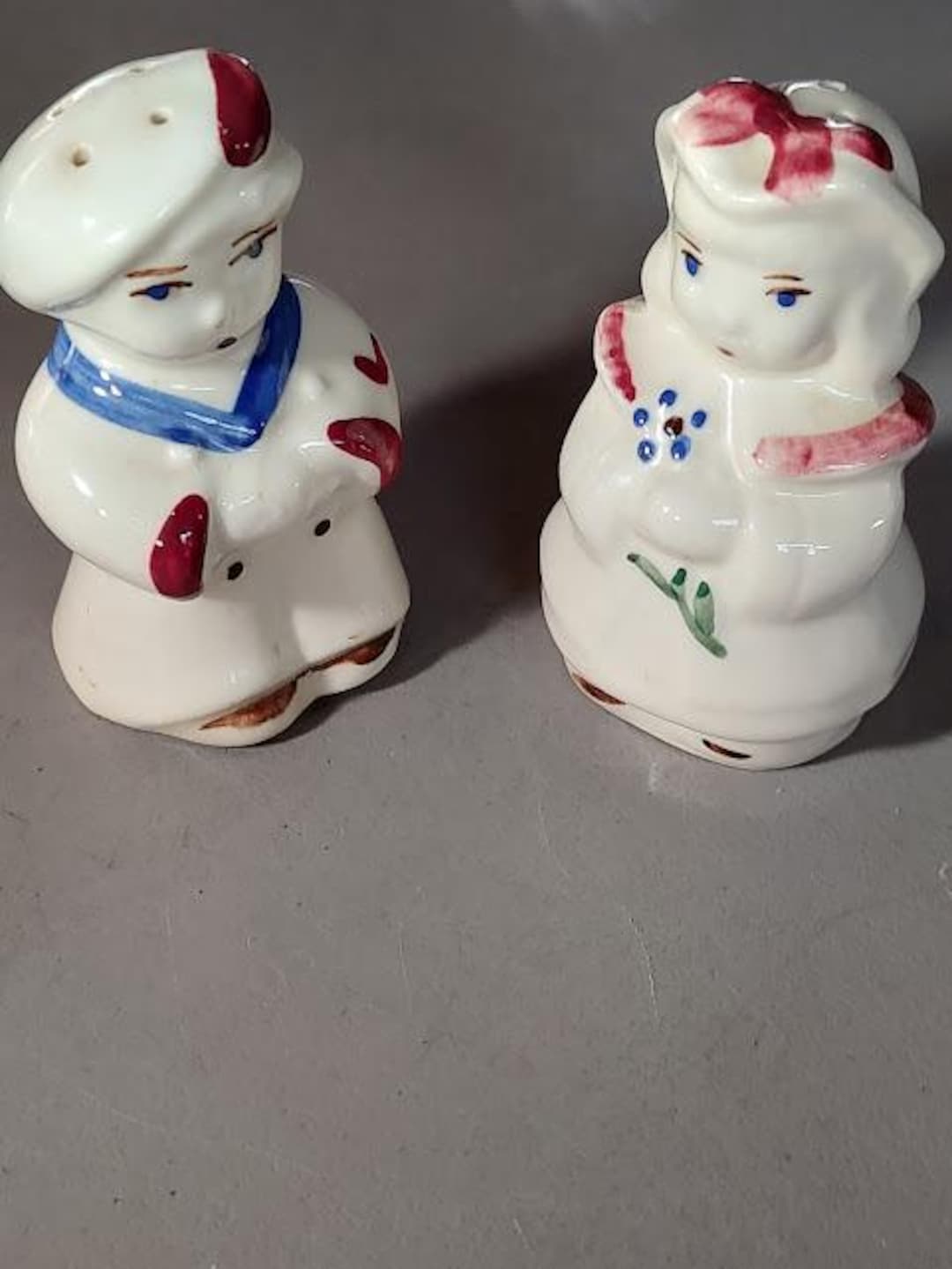 Dutch Girl and Boy Salt and Pepper Set - Etsy