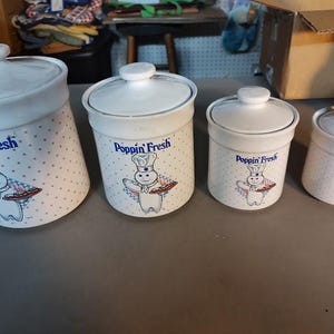 Pillsbury Doughboy Canister Set - Etsy