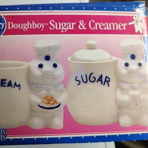Pillsbury Doughboy Sugar and Creamer