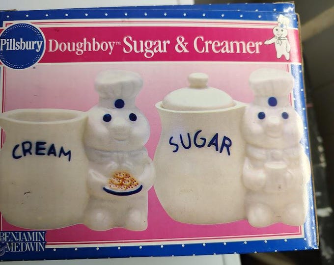 Pillsbury Doughboy Sugar and Creamer