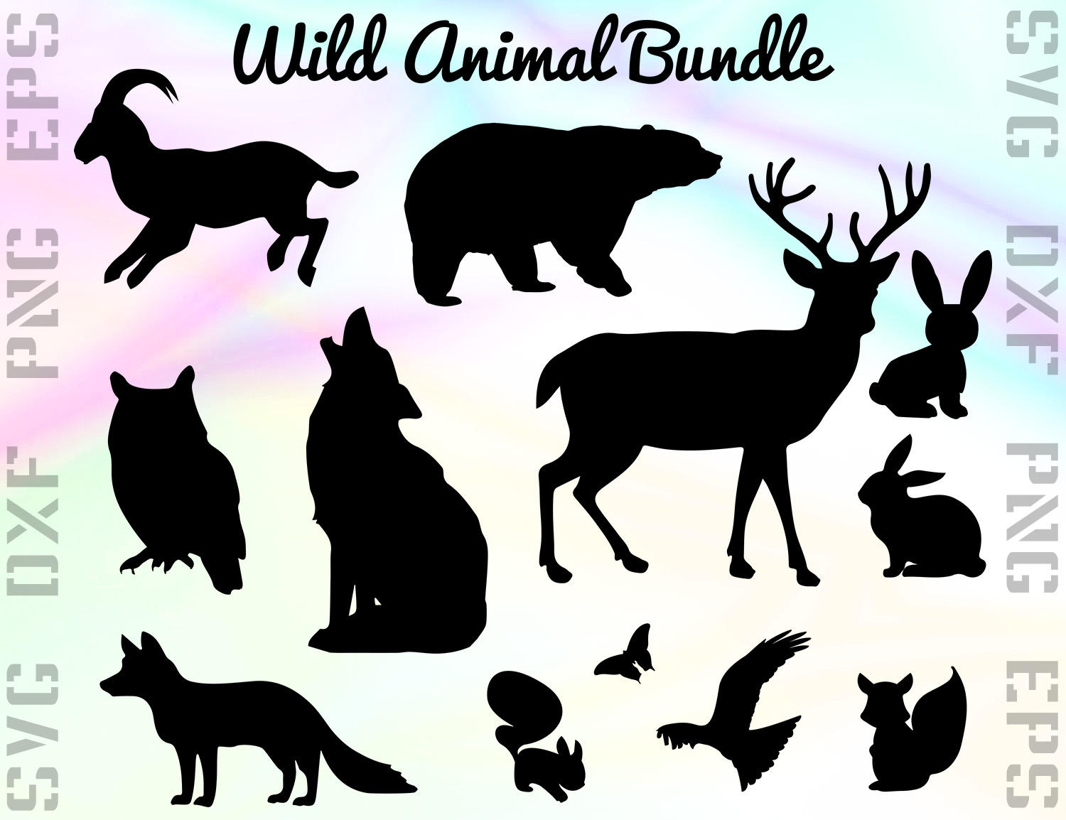 Download Wild Animal Svg Files Animal Dxf Files Animal Clipart Etsy