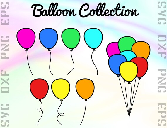 Download Balloon Svg Files Balloon Clipart Balloon Cricut Files Etsy