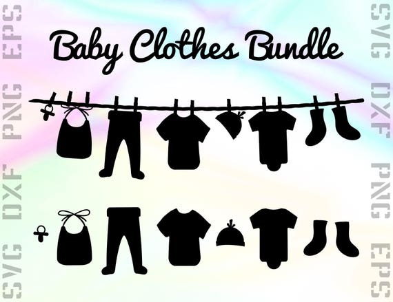 Download Baby Clothes SVG Files Baby Clothes Clipart Baby Dxf Files ...