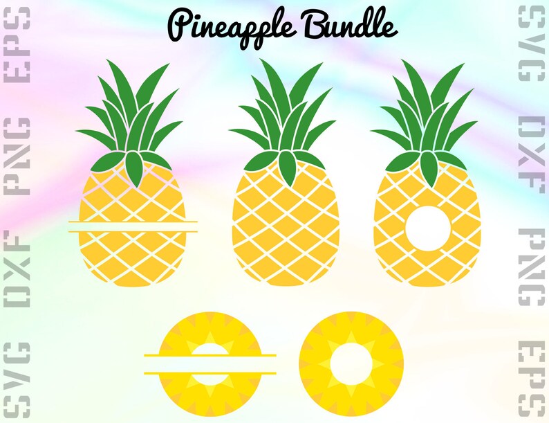 Pineapple SVG Files Pineapple Dxf Files Pineapple Clipart Etsy