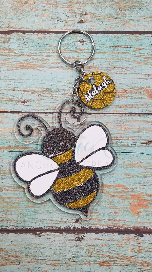 Bee Keychain/Mama Bee Keychain/Queen Bee/ Baby Etsy