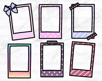 Polaroid clip art | Etsy