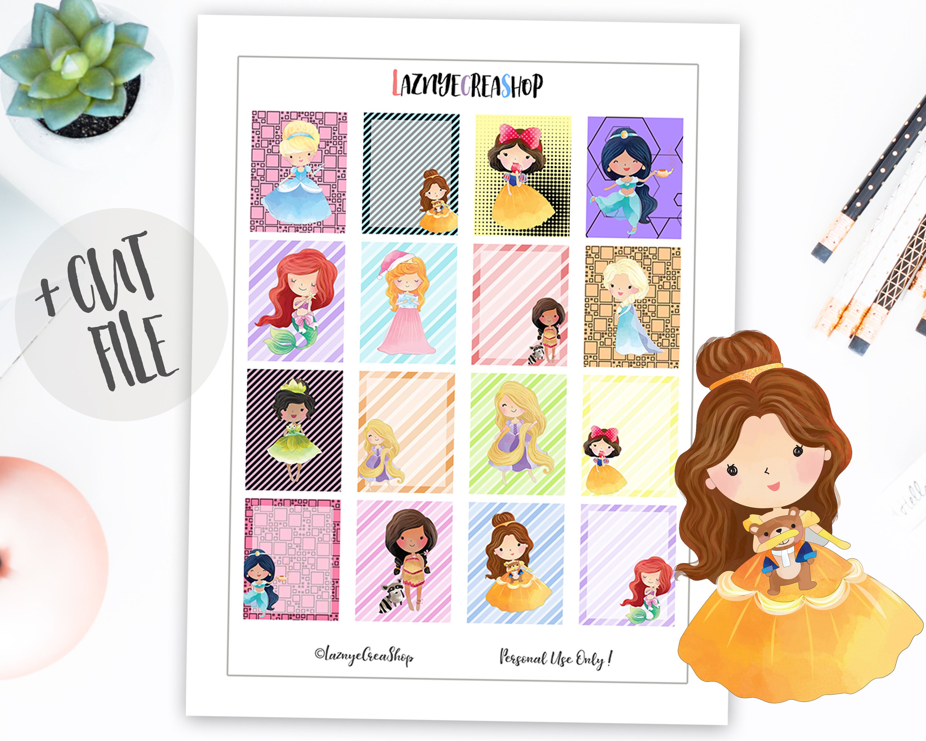 printable disney princess planner stickers disney stickers