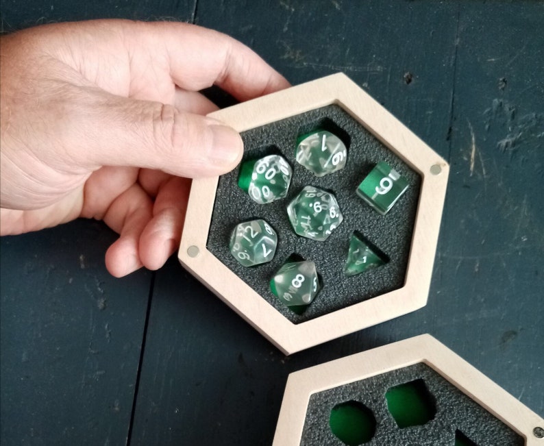 Dice storage box DnD/Custom Dice double tray/ Etsy