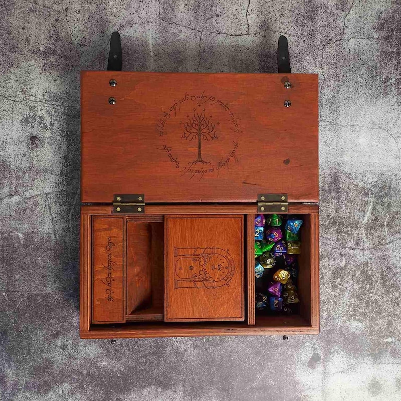 Middle Earth Wood Box Etsy