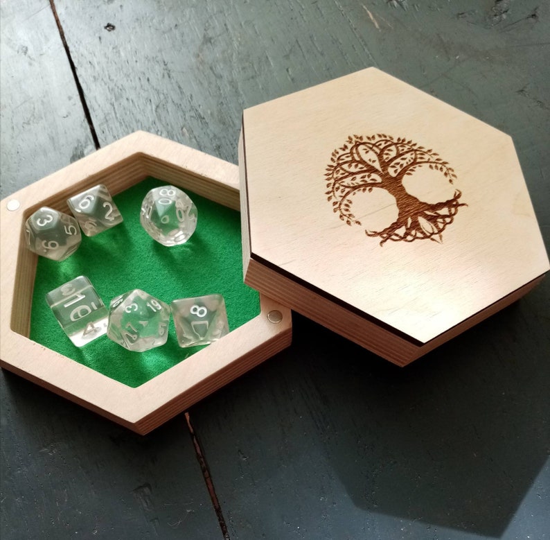 Dice storage box DnD/Custom Dice double tray/ Etsy