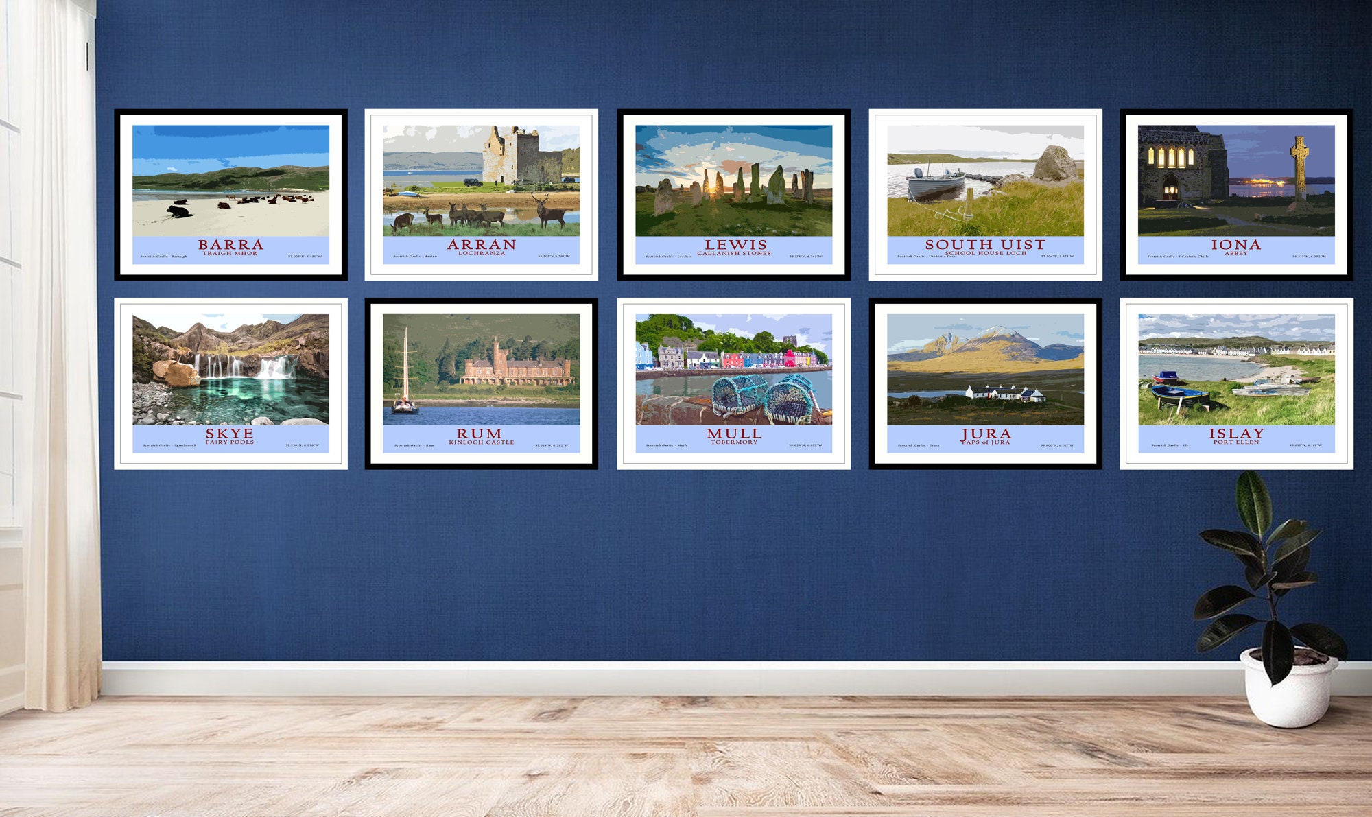 Vintage Style Poster, North Uist, Poster, Art Print, Travel Poster