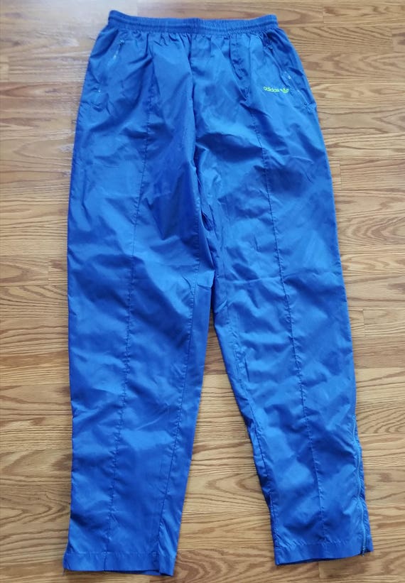 adidas blue windbreaker pants