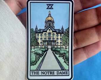 Notre Dame Tarot Card Sticker
