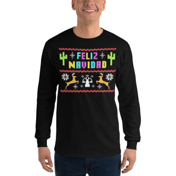 FELIZ NAVI DAD UNISEX HOODIE Xmas Sweatshirt Ugly Christmas Sweater Santa